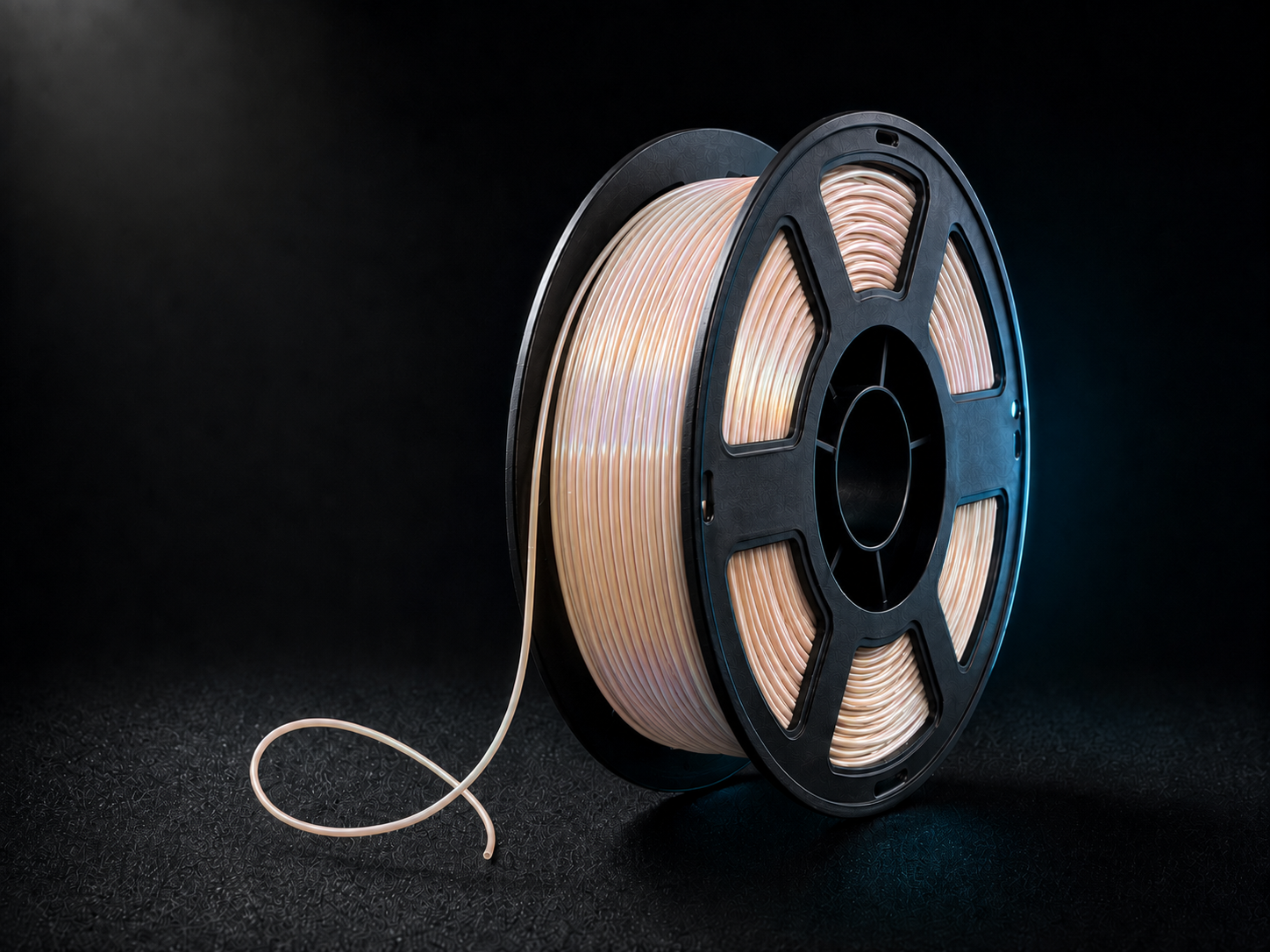 Spool of pearl silk PLA filament
