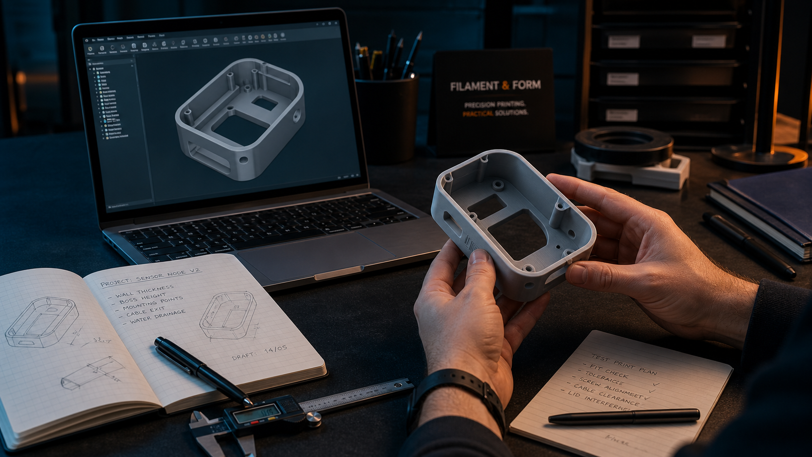 Fast-turn prototype on a studio workstation