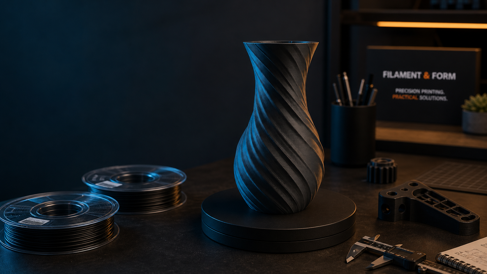 End-use functional and display parts in studio lighting